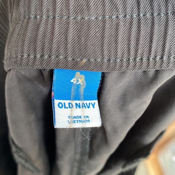 Old Navy High-Waisted Twill Jogger Pants Black Jack 4X - Picture 5 of 10